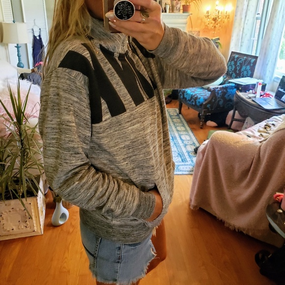 PINK Victoria's Secret Tops - PINK VICTORIA'S SECRET 3/4 Zip Sweatshirt XS
